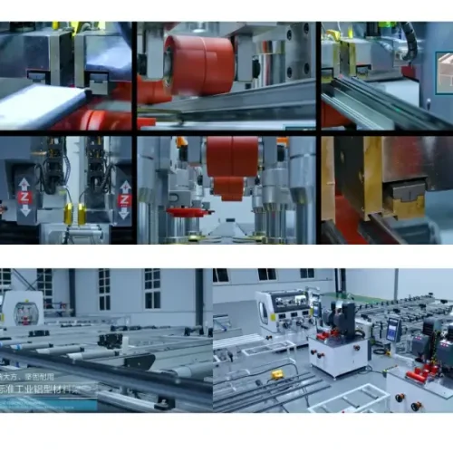 Alternative view of Automatic Thermal Break Profile Assembly Line